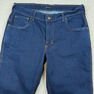 NEW Origin Mens 38x36 Legit Fit Dark Wash Denim Blue Jeans Made in USA